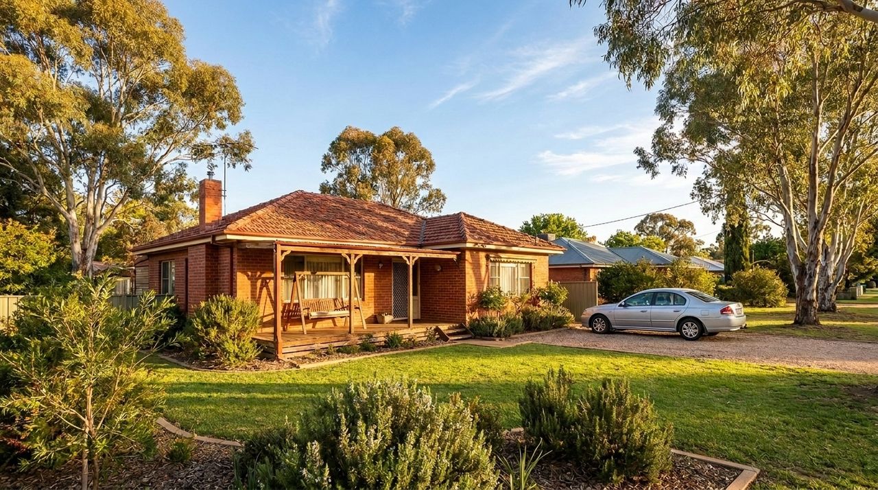 A comfortable single-storey brick home on a generous block in a leafy Tamworth street, morning light